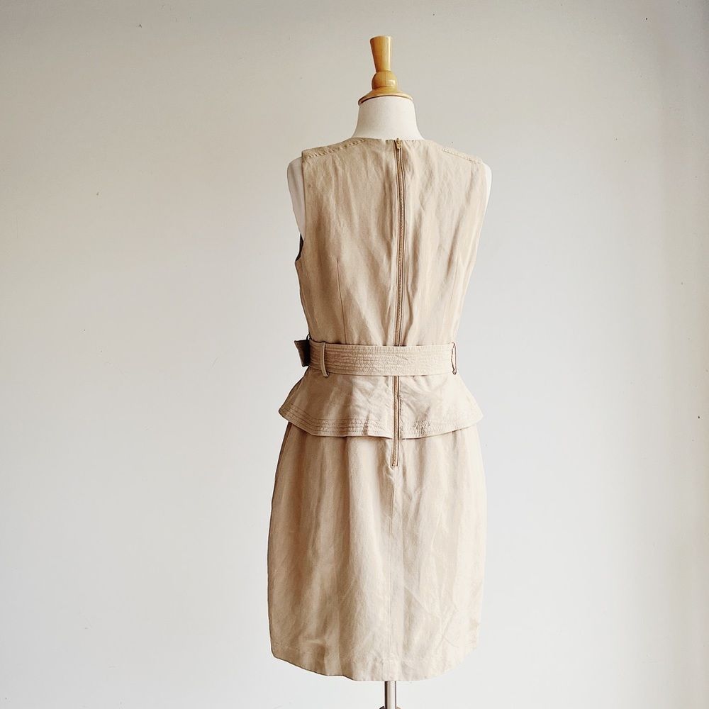 BANANA REPUBLIC | Linen Blend Peplum Utility Dress | Multiple Sizes - Picture 12 of 14